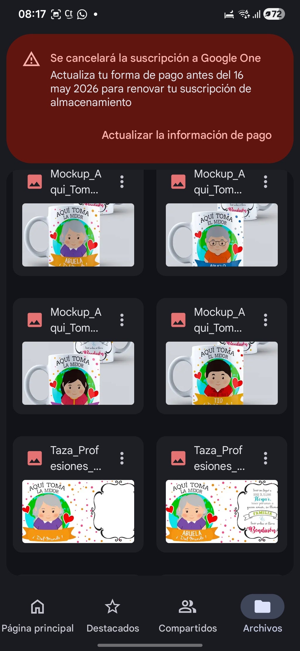Familia ( para sublimación)